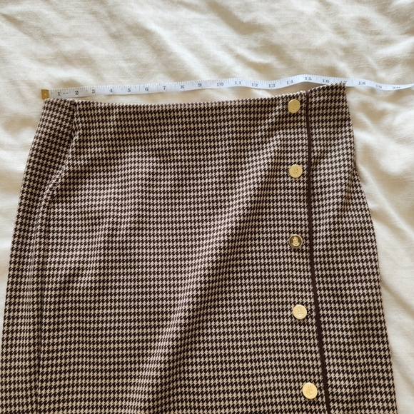 Lauren Ralph Lauren Houndstooth Knit Jacquard Skirt size Large - Picture 9 of 12